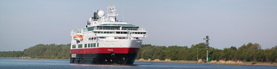 MS Fram im Nord-Ostsee-Kanal